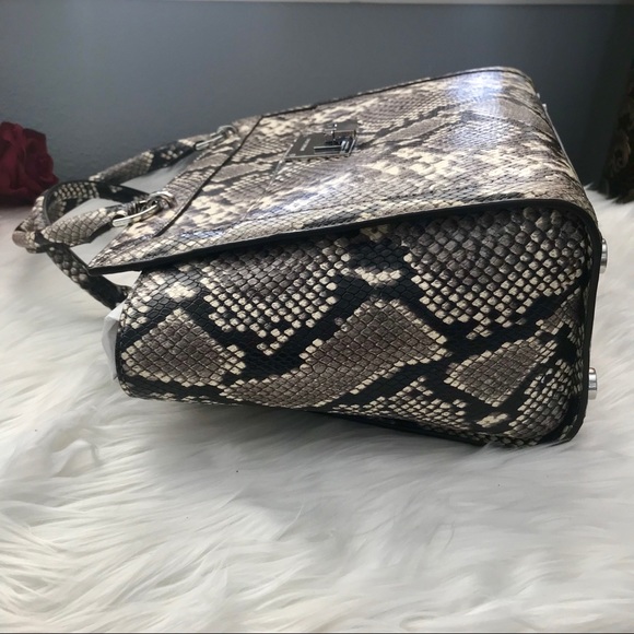 Michael Kors Leather Snakeprint Satchel - Picture 2 of 9